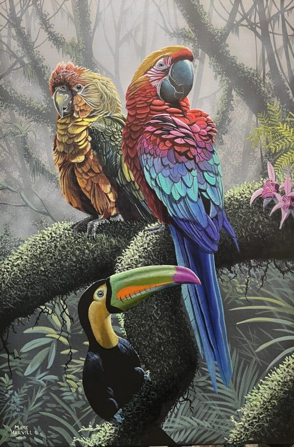 Rainforest Wonder - 24"x 36" - Original Artwork - Free US Shipping